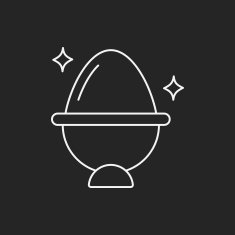easter egg line icon N113