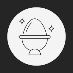 easter egg line icon N114