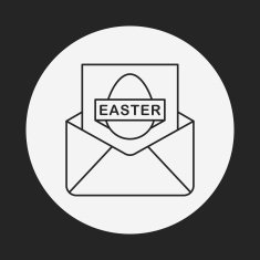 easter card line icon N4