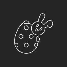 easter egg line icon N121