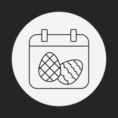 easter egg line icon N126
