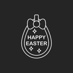 easter egg line icon N129