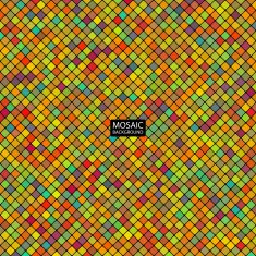 background abstract mosaic of the grid pixel tiles colored squares