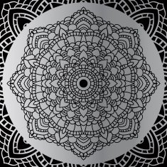 Silver mandala N45