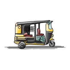 Indian taxi car sketch for your design