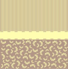 Vintage template with decorative flowers