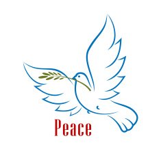 Dove carrying green olive branch
