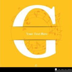 Letter G vector alphabet inserted into the paper cut ABC N2