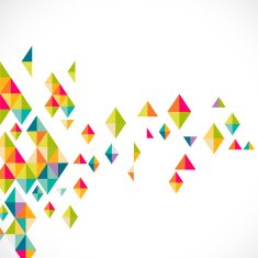 Abstract colorful triangle modern template for business or tech