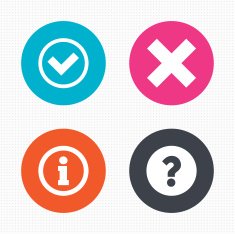 Information icons Question FAQ symbol N5