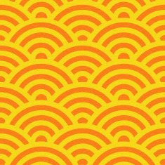 Abstract arched pattern - seamless background citrus texture