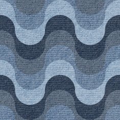 Abstract paneling pattern - waves decoration seamless background N3