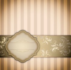 Vintage invitation template Decorative vintage background with
