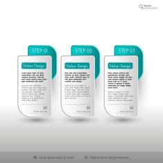 Business infographics template for web design N44