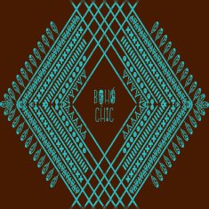 Vector blue and brown pattern