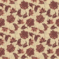Floral Paisley Pattern Seamless Asian Textile Background N11