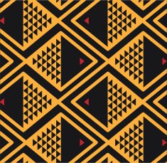 Fish background pattern yellow black