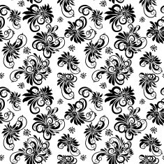 Hand Drawn swirls seamless vector pattern