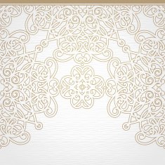 Vector seamless border in Victorian style N33