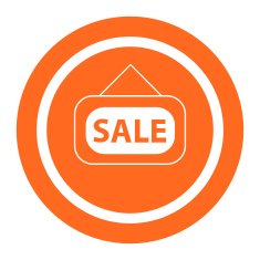 Sale door sign
