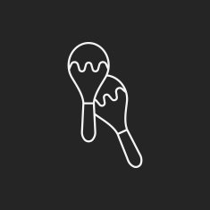 agogo bell line icon N3