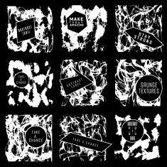 Abstract set of blobs splash labels N33