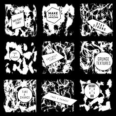 Abstract set of blobs splash labels N37