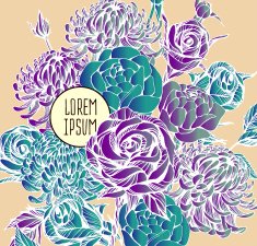 beautiful flower background art N192