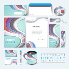 elegant corporate identity design set