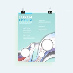 elegant poster template design N2