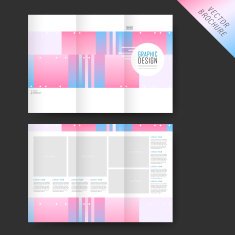 elegant tri-fold template design N2