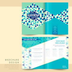 modern half-fold template design N4