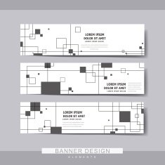 creative banner template set design N2