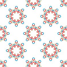 Seamless vector geometric abstract pattern Creative round shapes made of N44