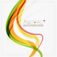 Orange and green wave line design nature eco concept