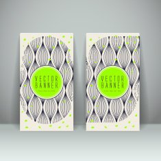 trendy banner template set design N7