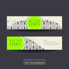 trendy banner template set design N8