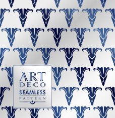 Art Deco seamless vintage wallpaper pattern N35