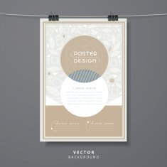 elegant poster template design N10