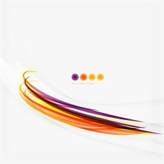 Purple and orange color lines on white N2