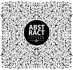 calligraphic floral design elements N63