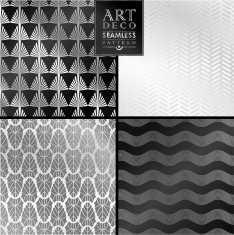 Art Deco seamless vintage wallpaper pattern N38