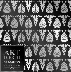 Art Deco seamless vintage wallpaper pattern N39
