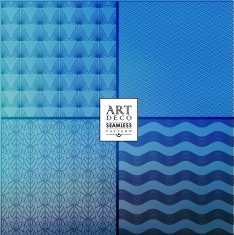 Art Deco seamless vintage wallpaper pattern N40