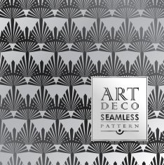 Art Deco seamless vintage wallpaper pattern N41