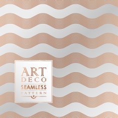Art Deco seamless vintage wallpaper pattern N46