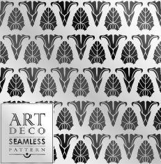 Art Deco seamless vintage wallpaper pattern N61