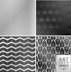 Art Deco seamless vintage wallpaper pattern N71