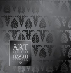 Art Deco seamless vintage wallpaper pattern N73