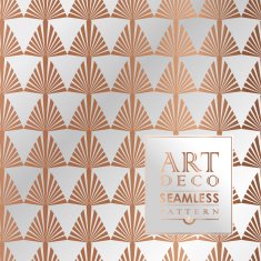 Art Deco seamless vintage wallpaper pattern N75